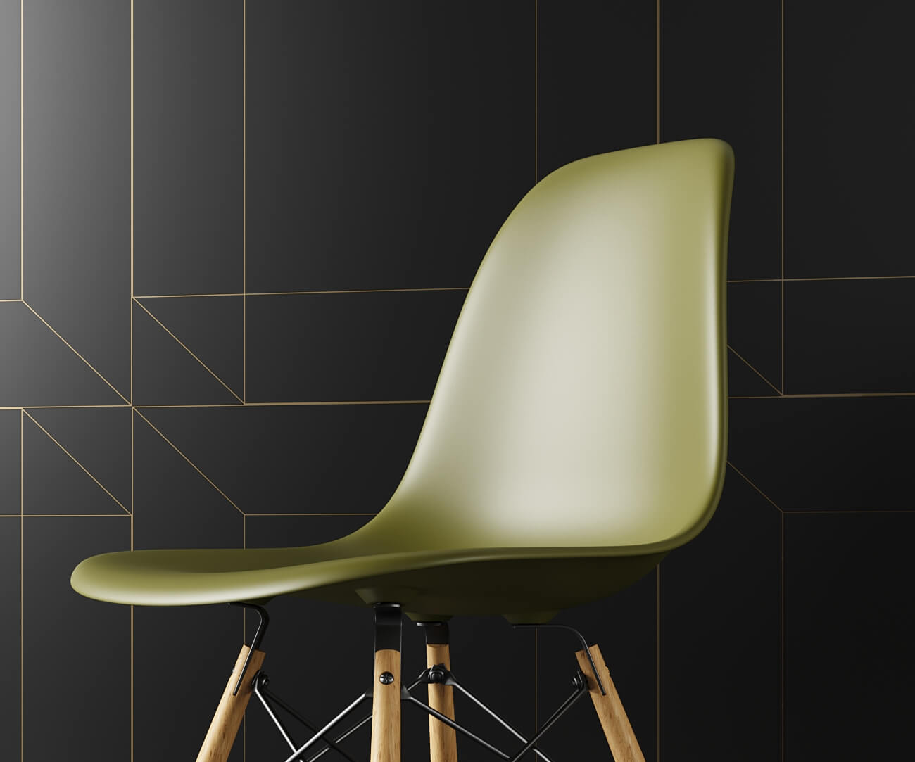 Cadeira Eames Verde