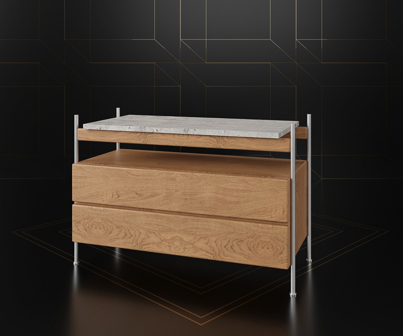 Mesa de cabiceira Estrado