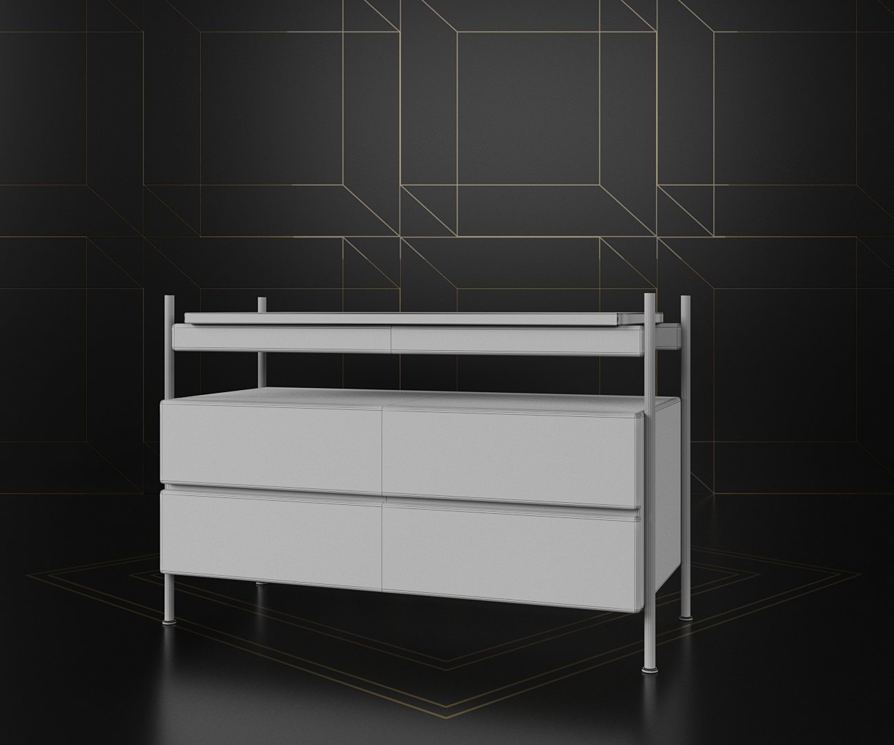 Mesa de cabiceira Estrado