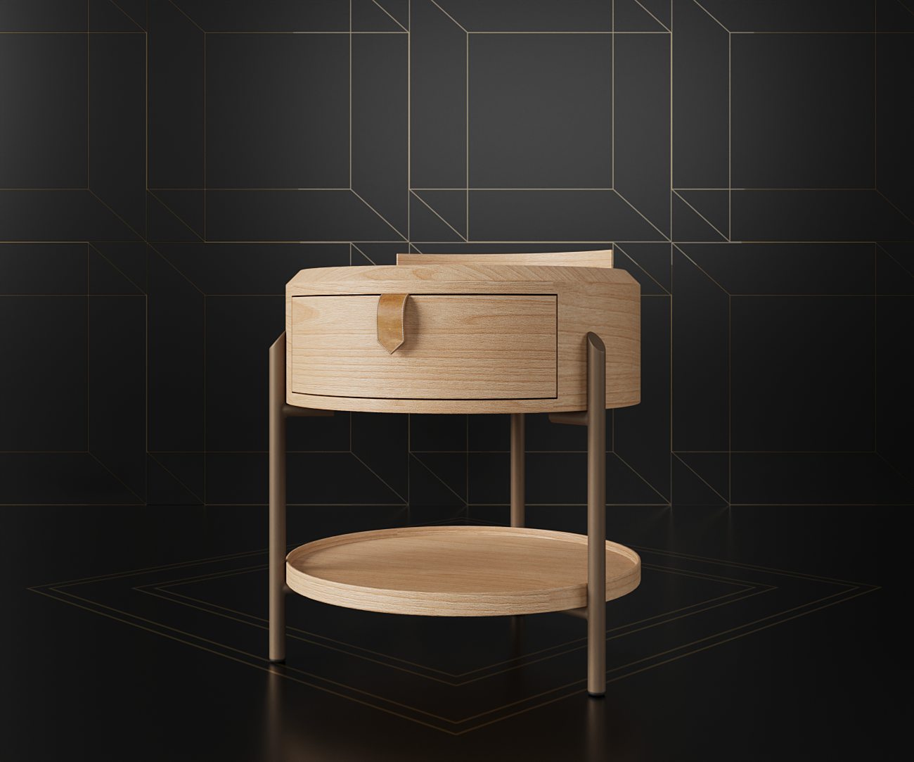 Mesa de cabiceira Navona